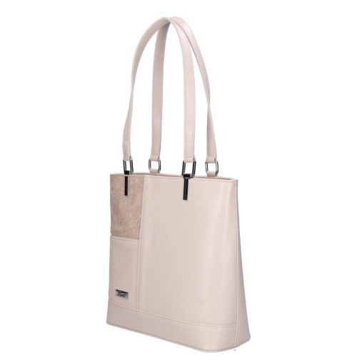 Karen 1553 bézs virág rostbőr női válltáska