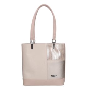Karen 1553 bézs ezüst rostbőr női táska