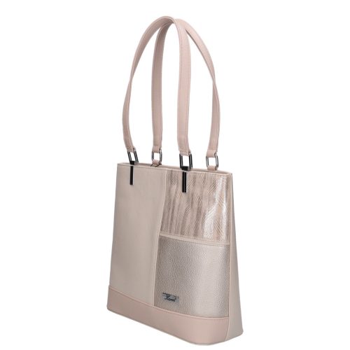 Karen 1553 bézs ezüst rostbőr női táska