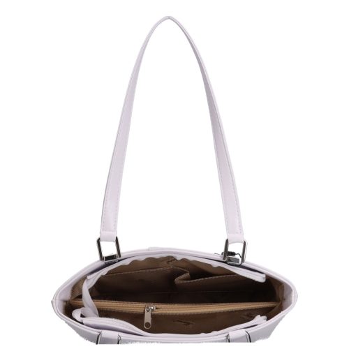 Karen 1553 bézs ezüst rostbőr női táska