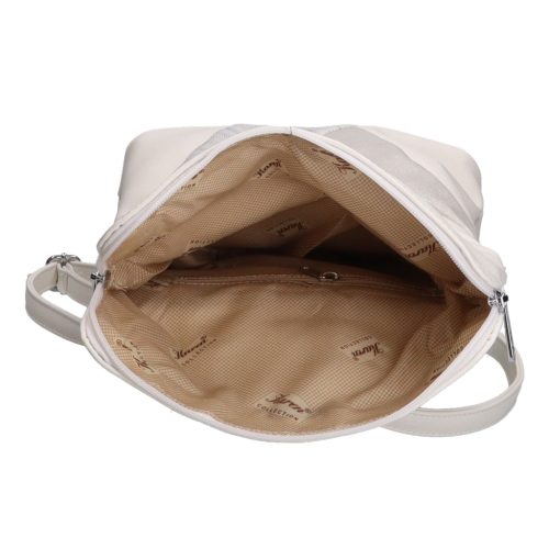 Karen D 390 bézs virág rostbőr női táska