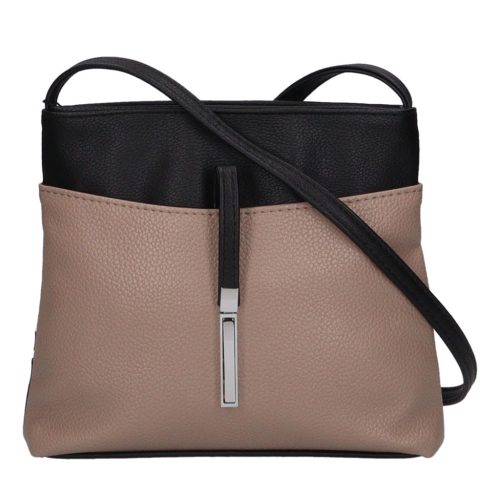 Karen D 099 fekete drapp rostbőr női táska