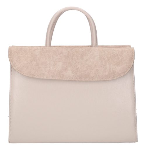 Karen 284 bézs virág rostbőr női aktatáska