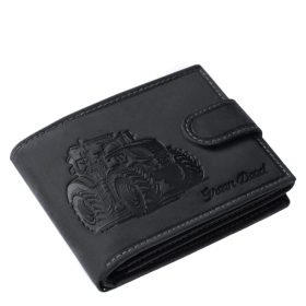   GreenDeed valódi bőr férfi pénztárca modern traktor mintával UTRA1021/T