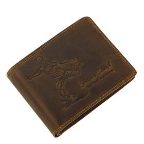 GreenDeed pénztárca focis mintával FOCI9641 barna