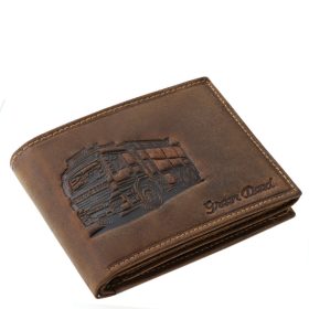   GreenDeed valódi bőr férfi pénztárca tűzoltó autó mintával TUZO1021