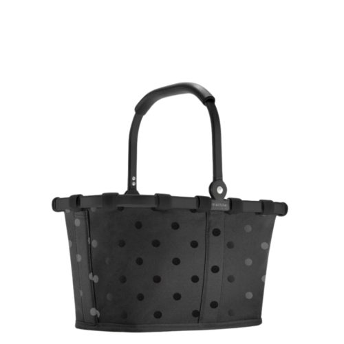 Reisenthel Carrybag XS frame glossy dots black kicsi bevásárló kosár