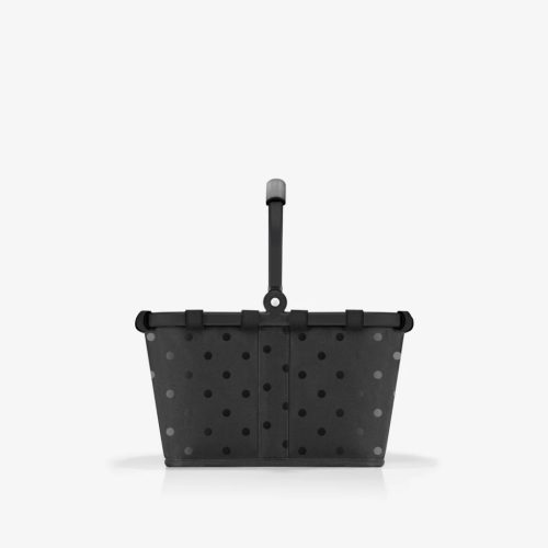 Reisenthel Carrybag XS frame glossy dots black kicsi bevásárló kosár