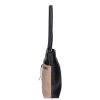 Karen rostbőr táska D 412 fekete drapp bronz