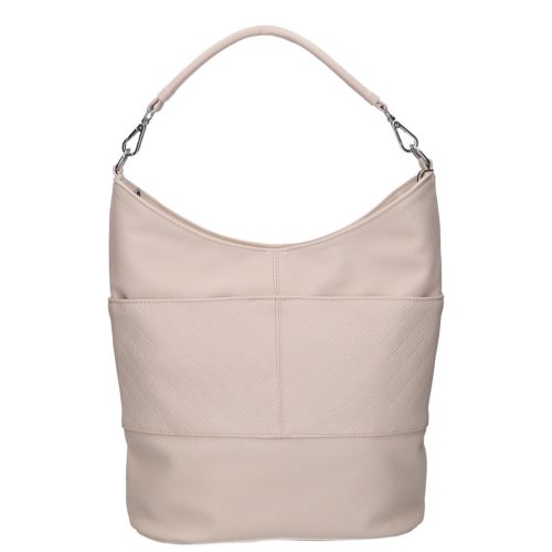 Karen D 207 bézs steppelt rostbőr női táska