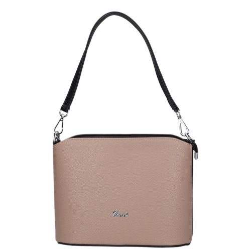 Karen S 087 drapp fekete rostbőr női táska