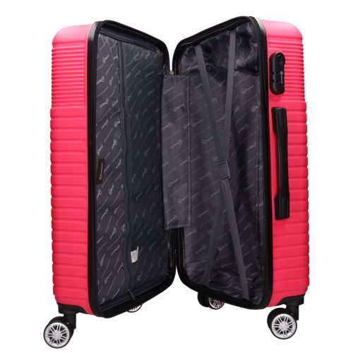 Benzi 5747 L pink nagy méretű bőrönd