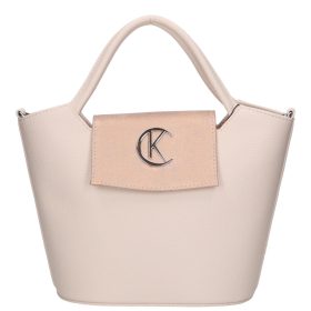 Karen 9420 bézs rozé rostbőr női táska