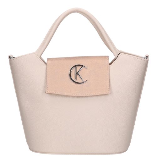 Karen 9420 bézs rozé rostbőr női táska