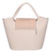 Karen 9420 bézs rozé rostbőr női táska