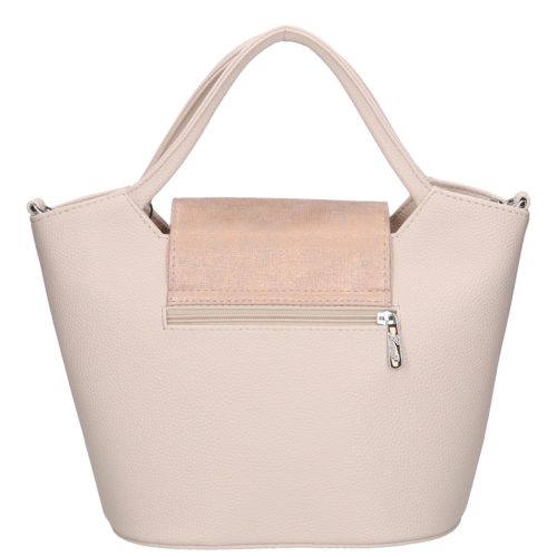 Karen 9420 bézs rozé rostbőr női táska