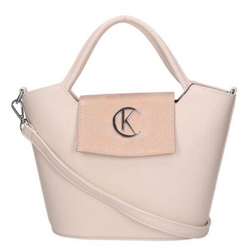 Karen 9420 bézs rozé rostbőr női táska