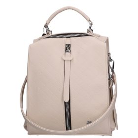 Karen D 408-P bézs steppelt rostbőr női táska