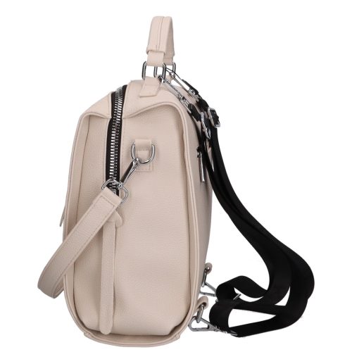 Karen D 408-P bézs steppelt rostbőr női táska