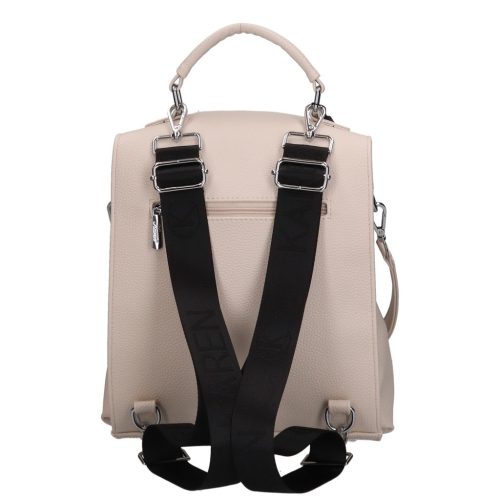 Karen D 408-P bézs steppelt rostbőr női táska