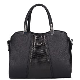 Karen rostbőr táska D 341 fekete fonott