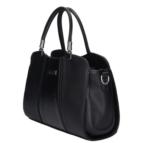 Karen rostbőr táska D 341 fekete fonott