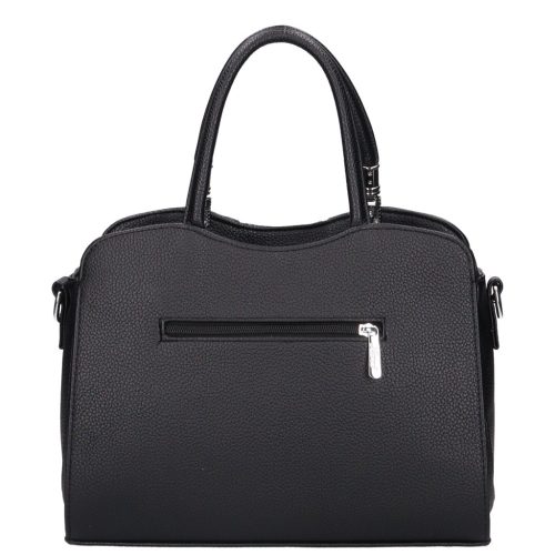 Karen rostbőr táska D 341 fekete fonott