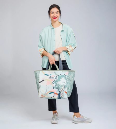 Anekke Original nagy zöld strandtáska 40474-223