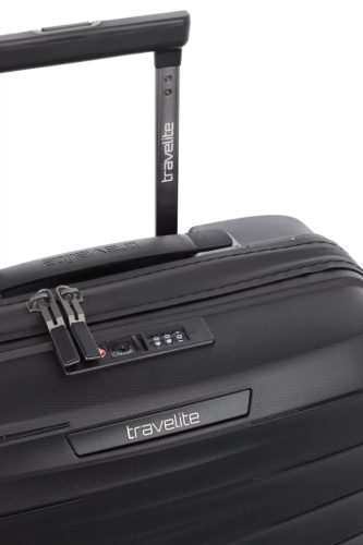 Travelite MOOBY S fekete kabin méretű bőrönd