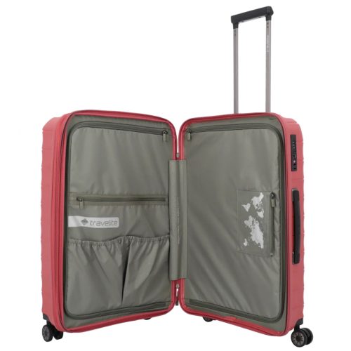 Travelite MOOBY L piros nagy méretű bőrönd