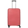 Travelite MOOBY M piros bővíthető közepes méretű bőrönd
