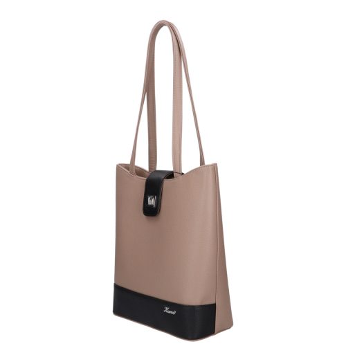 Karen 9437 bis drapp fekete rostbőr női táska