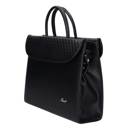 Karen 284 fekete steppelt rostbőr női táska