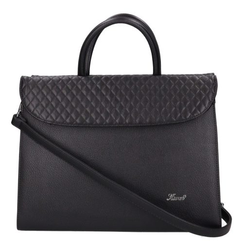 Karen 284 fekete steppelt rostbőr női táska