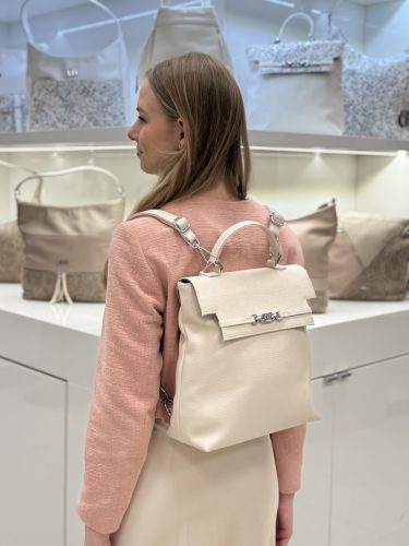 Chiara rostbőr hátizsák E 6017-G bézs