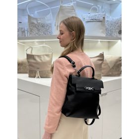 Chiara rostbőr hátizsák E 6017-G fekete