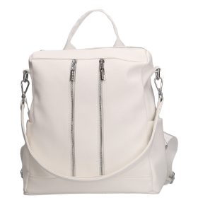 Chiara L 312 fehér rostbőr hátizsák és válltáska 