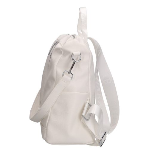 Chiara L 312 fehér rostbőr hátizsák és válltáska 