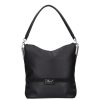 Karen 1337 bis fekete velúr rostbőr női táska