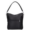 Karen 1337 bis fekete velúr rostbőr női táska