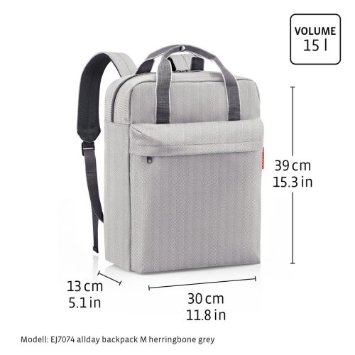 Reisenthel EJ3100 Allday Backpack Twist blush M hátizsák
