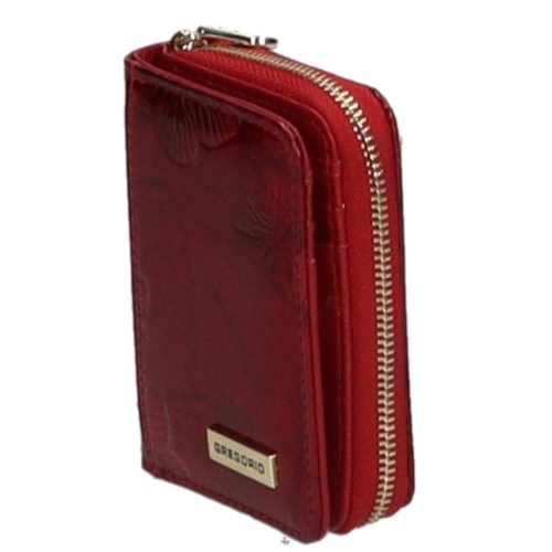 Gregorio BTS-125 piros kicsi bőr női pénztárca
