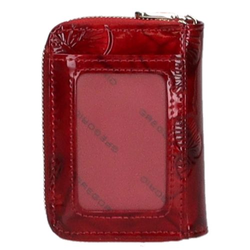 Gregorio BTS-125 piros kicsi bőr női pénztárca
