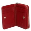 Gregorio BTS-125 piros kicsi bőr női pénztárca