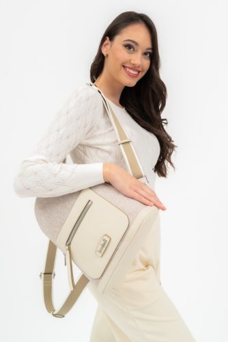 Budmil 10170077-S2 bézs hátizsák