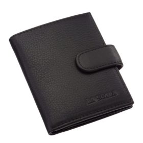 La Scala valódi bőr irat és kártyatartó AD1009/T fekete