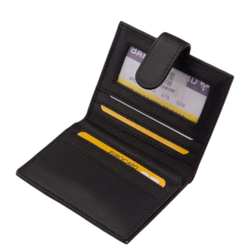 La Scala valódi bőr irat és kártyatartó AD1009/T fekete