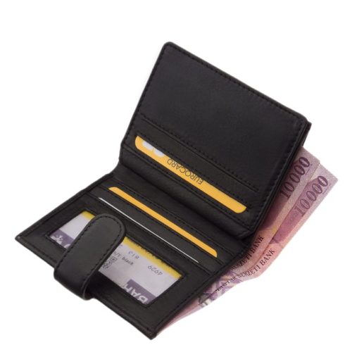 La Scala valódi bőr irat és kártyatartó AD1009/T fekete