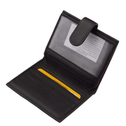 La Scala valódi bőr irat és kártyatartó AD1009/T fekete