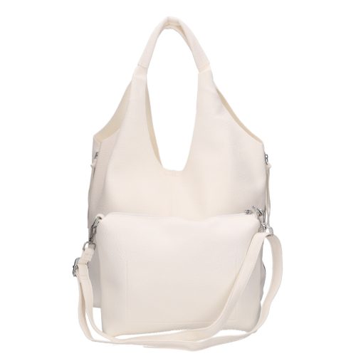 Hernan Bag 6043 fehér divatos shopper táska és kis táska egyben